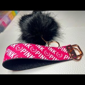 Handmade Vs Logo PINK keychain set